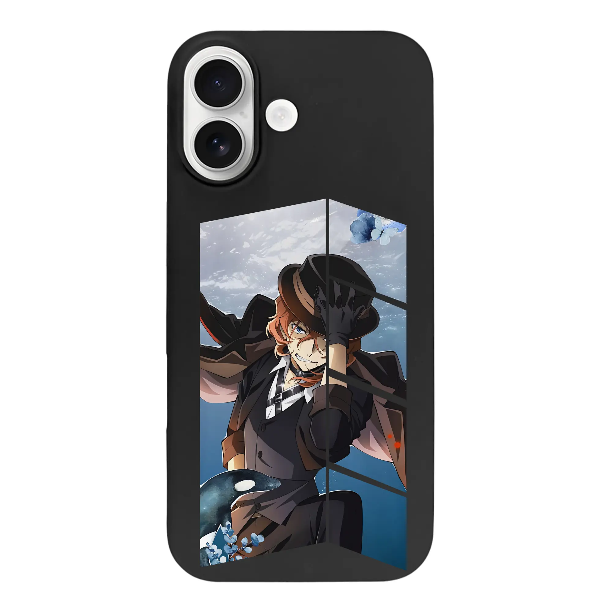 文豪ストレイドッグス グッズ,中原中也 - iPhone 17 シリーズ シリコンケース 薄型 耐衝撃 指紋防止 ソフトタッチカバー 精密フィット 傷防止 保護ケース iPhone 17/17 Air/17 Pro/17 Pro Max 対応